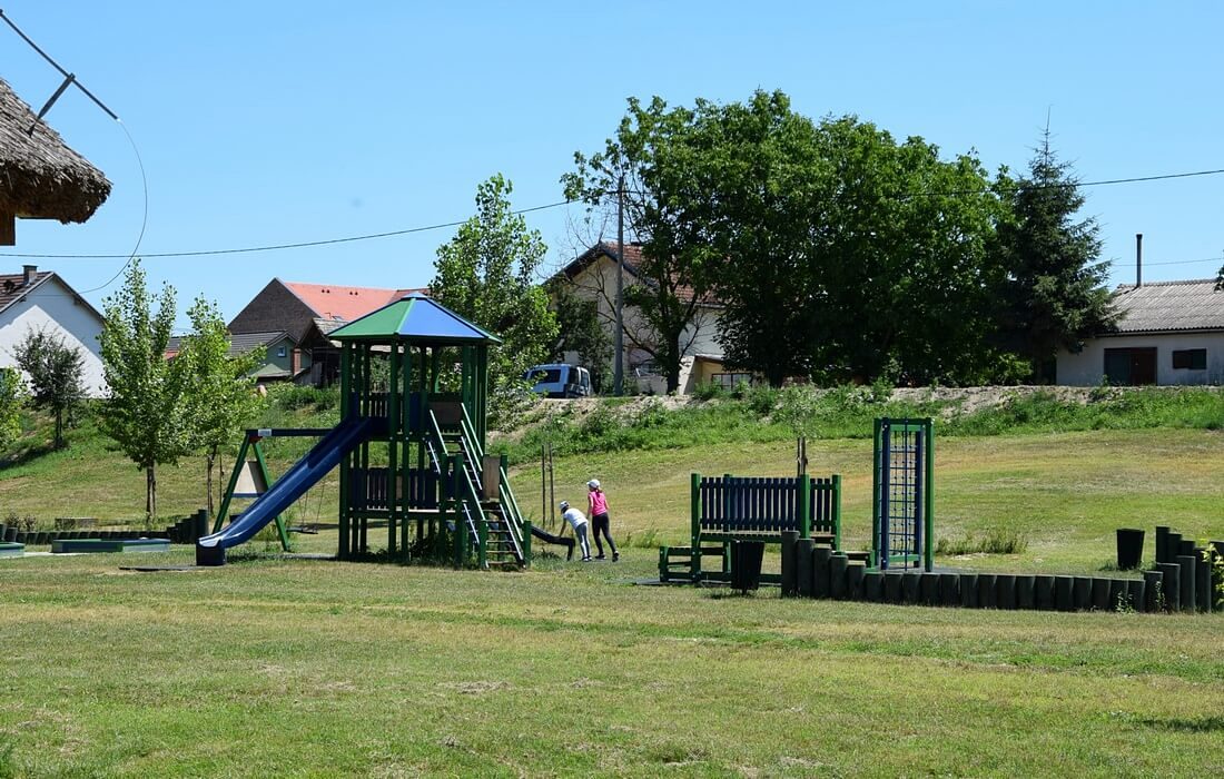 Playground for children next to Kopacki rit